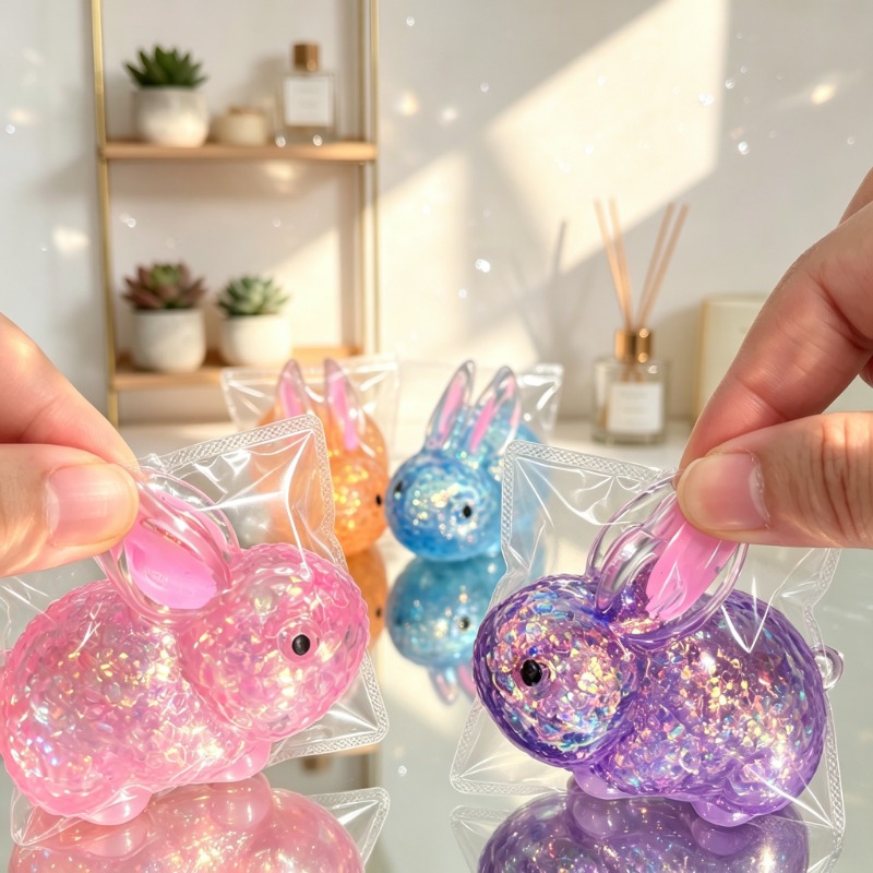 Squishy Simulated Jelly Bunny Squeeze Toy